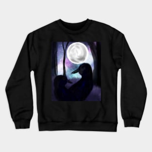 Ravens at night Crewneck Sweatshirt